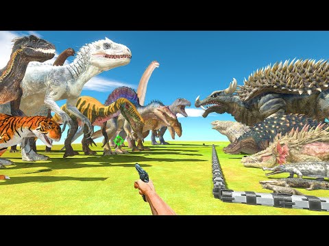 FPS Avatar Rescues Anguirus Evolution and Fights Dinosaurs - Animal Revolt Battle Simulator
