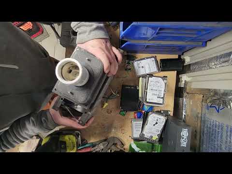 Scrapping a commercial light fixture for copper goodness.