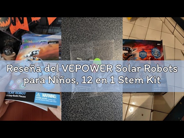 Vídeo relacionado con VEPOWER Solar Robots Accionamiento Dual Solar y de Batería para Niños