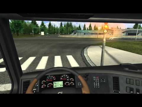Euro Truck Simulator 2008 load to Riga with Volvo fh16 700 part1