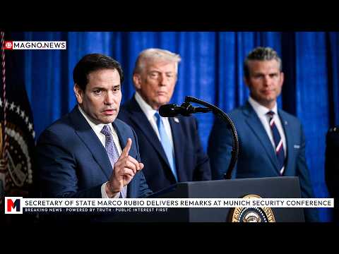 🇺🇸 Marco Rubio Melts Hearts in Europe with Anti-Globalist Speech at Munich Security Conference