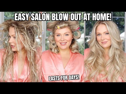 PERFECT Salon BLOWOUT Routine *At Home* | Big Bouncy...