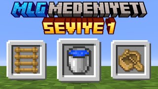 Minecraft ama MLG MEDENİYETİNE Katıldım...