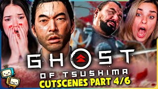 GHOST OF TSUSHIMA: DIRECTOR'S CUT ALL CUTSCENES (Part 4/6) REACTION!