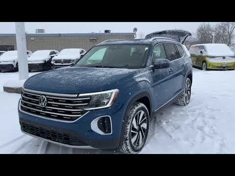2026 Volkswagen Atlas Highline 2.0 TSI 4MOTION in Blue for sale at Belleville Volkswagen in Belleville, ON