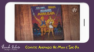 Vídeo de Convite Animado He-Man e She-Ra