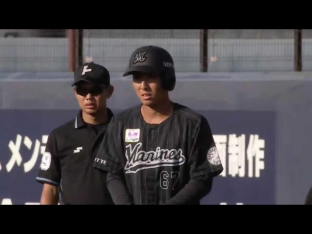 【ファーム】マリーンズ・茶谷のタイムリーヒットで反撃ののろし!! 2021/9/16 F-M(ファーム)