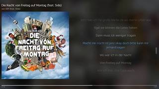 SDP - Die Nacht von Freitag auf Montag (feat. Sido) | Lyrics