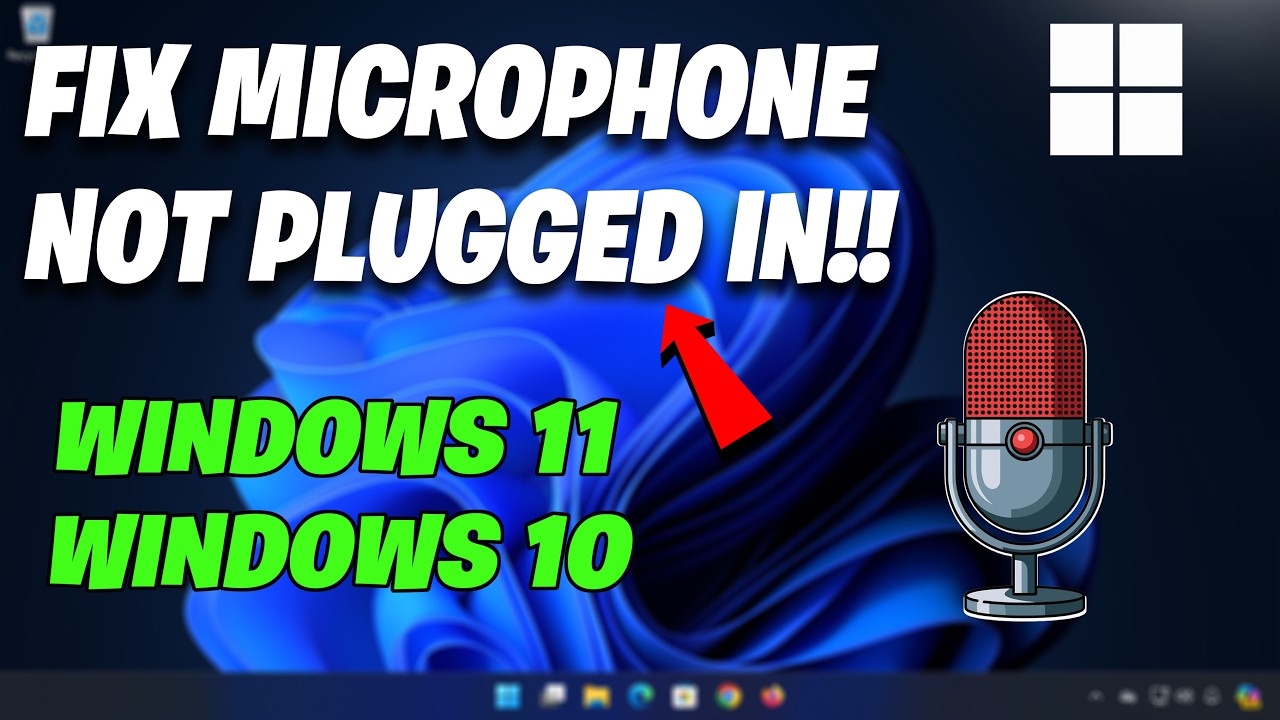🎙️How To Fix Microphone Not Plugged in or Working on Windows 11 - NEW 2026