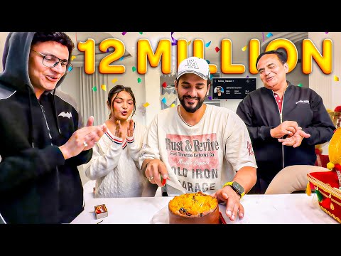 Abhishek ke 12 million ki celebration 