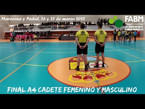 Final A4 Cadete femenino y masculino de la provincia de Granada