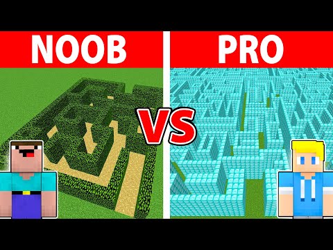 Minecraft NOOB vs PRO: LABIRINTO PIÙ SICURO CHALLENGE!