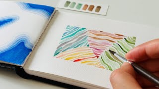 The Most Relaxing Painting Anyone Can Try ✧ Simple Watercolor Doodle