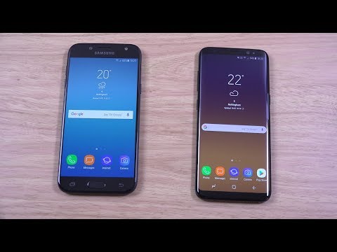 Samsung Galaxy J5 Pro 2017 vs Galaxy S8 - Speed Test!