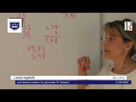 Matematica, clasa a V-a, saptamana a 3-a