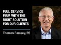 municipal projects full service firm with the right solution for our clients tom ramsey