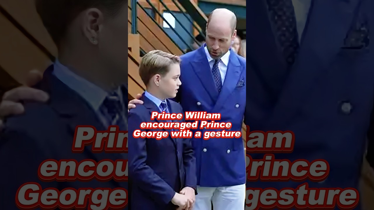 Prince William encouraged Prince George with a gesture #princegeorge #prince #william #charlotte