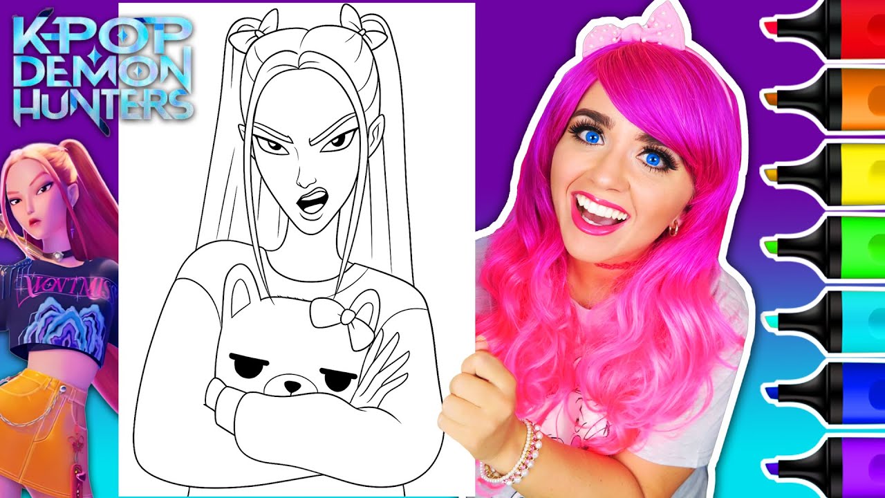 Coloring Mira from K-Pop Demon Hunters | Ohuhu Art Markers