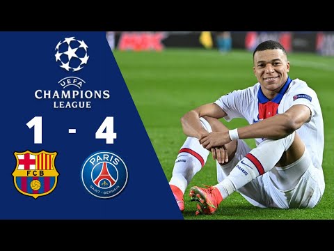 Résumé FC Barcelone (Barça) vs PSG 1-4 Résumé & Buts 2021 HD