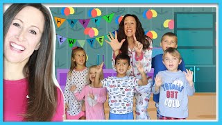 New Year&#39;s Eve Countdown Video for Children | 10 minute countdown for Kids | Patty Shukla