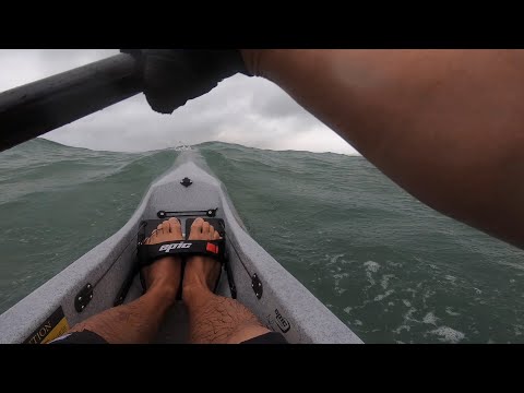 Kayaking in choppy conditions!
