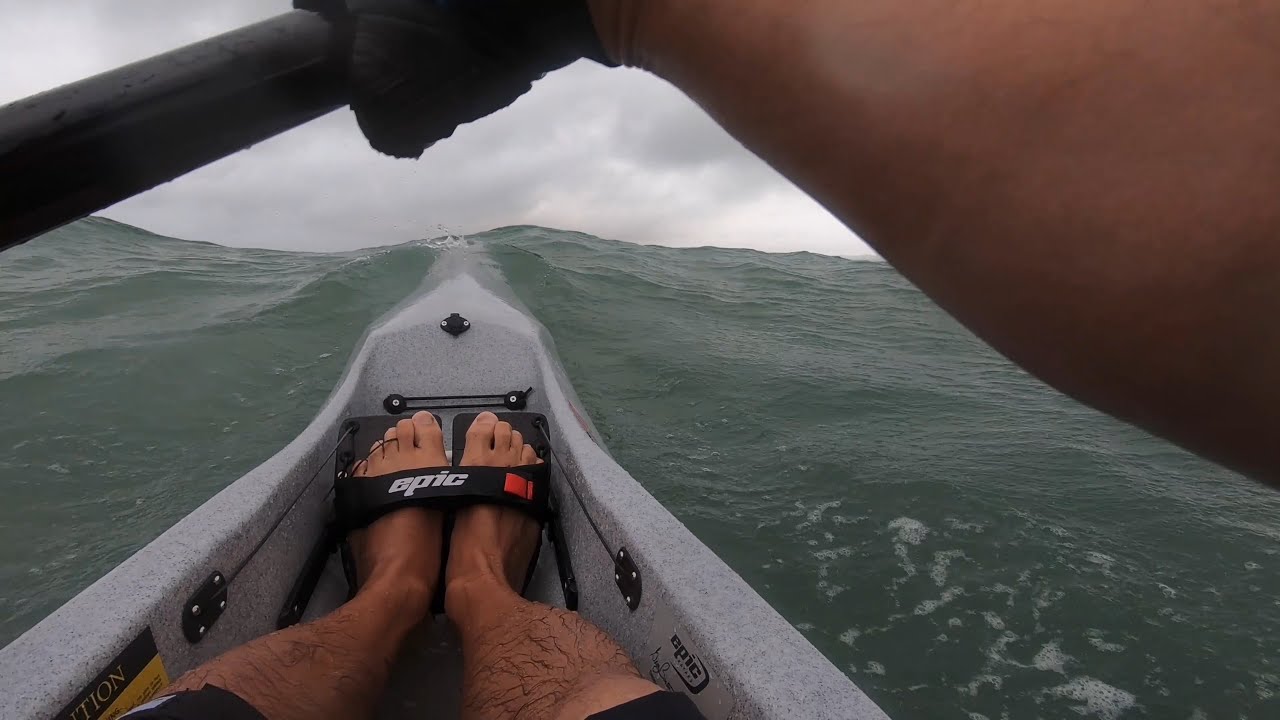 Kayaking in choppy conditions!