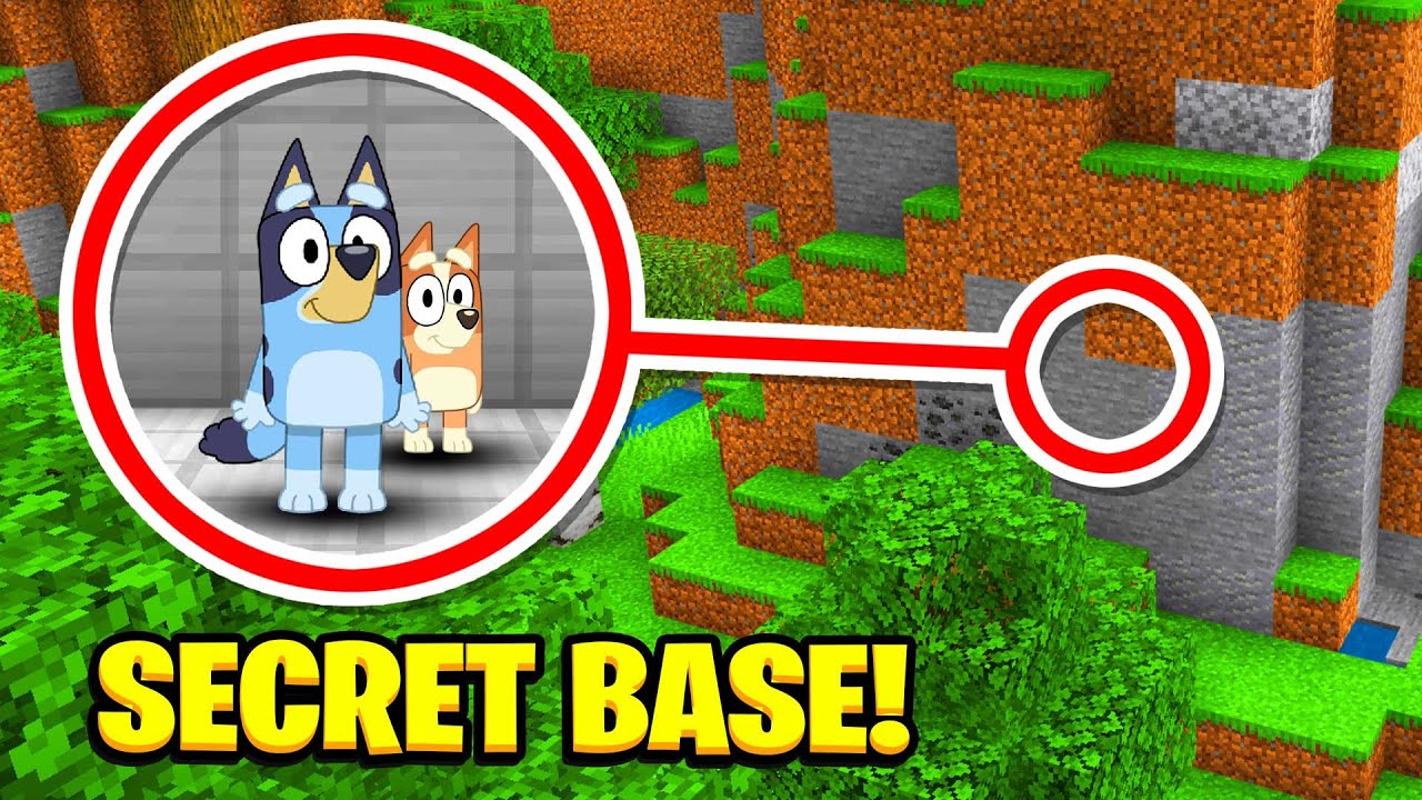 Whats INSIDE BLUEYS NEW Secret BASE IN MINECRAFT?