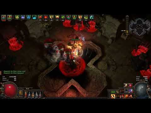 Path of Exile - Delve Depth 206 : The Grand Architect's Temple [Ahuatotli, the Blind] Glacial Hammer