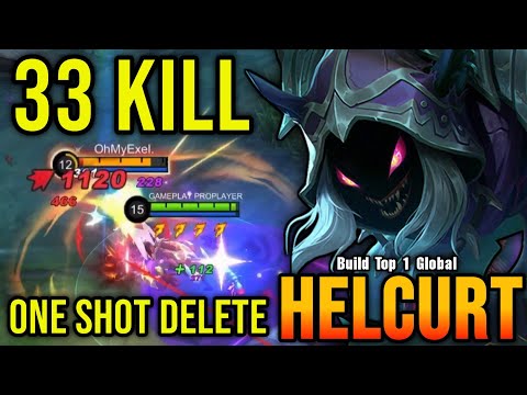 33 Kills!! Helcurt Build for One Shot Delete - Build Top 1 Global Helcurt ~ MLBB