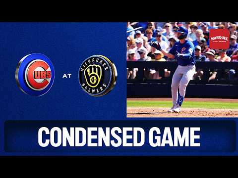 Chicago Cubs at Milwaukee Brewers MLB game highlights (March 4, 2026) | Marquee Sports Network