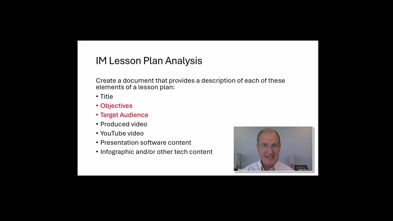 Objectives and Audience Analysis - why?