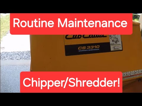 Cub Cadet CS 3310 Maintenance