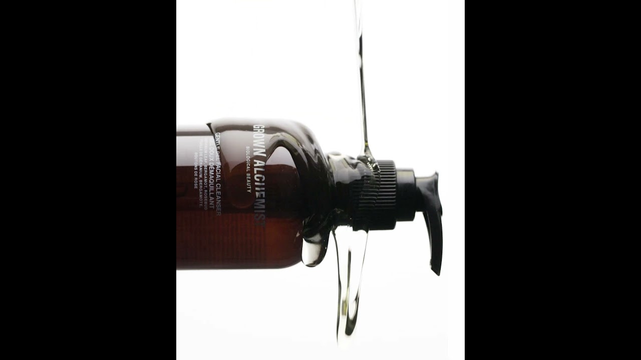 Grown Alchemist Gentle Gel Facial Cleanser - М'який очисний гель для обличчя Лист Герані, Бергамот, Пуп’янки Троянди, 200 мл