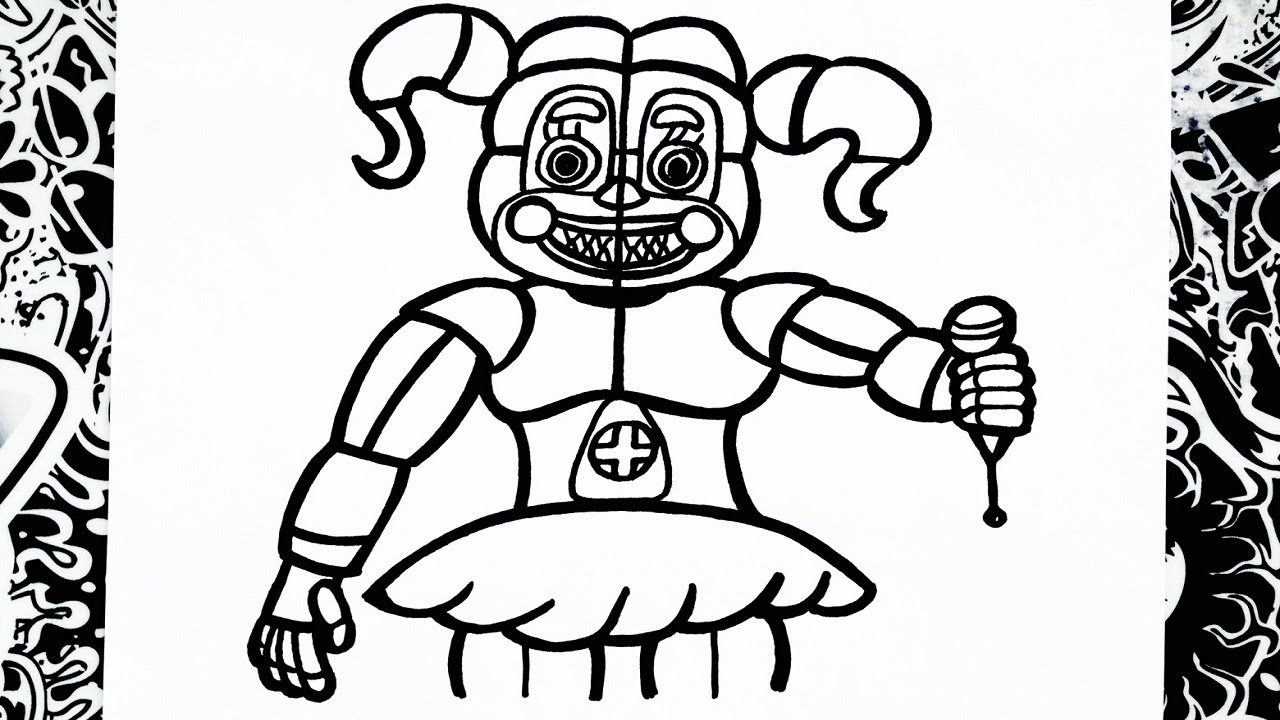 Fnaf Sister Location Kleurplaat Fondos De Pantalla