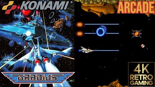 Gradius / Nemesis Arcade ( Konami 1985 ) 4k 60fps Longplay