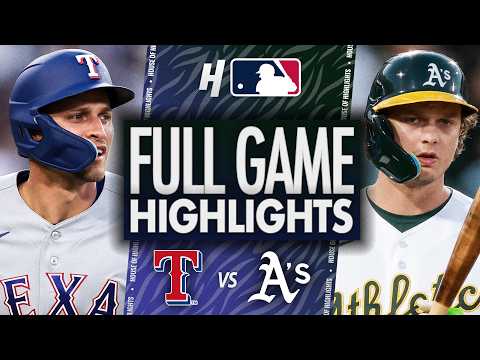 애틀레틱스 VS 텍사스 MLB 하이라이트
