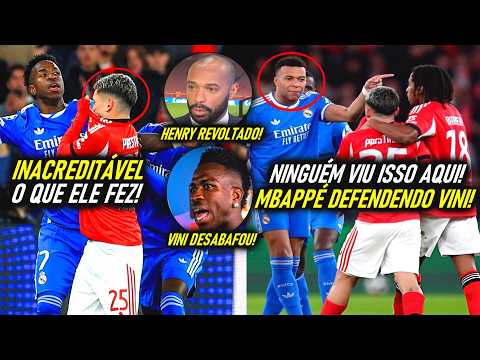 NINGUÉM VIU MBAPPÉ DEFENDENDO VINI JR!  A REAÇÃO DO MUNDO DO FUTEBOL após BENFICA x REAL! VINI FALOU