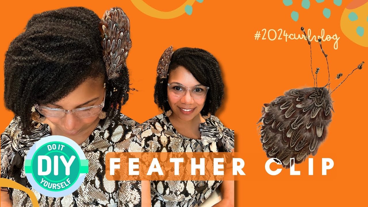 DIY Feather Hair Clip Tutorial