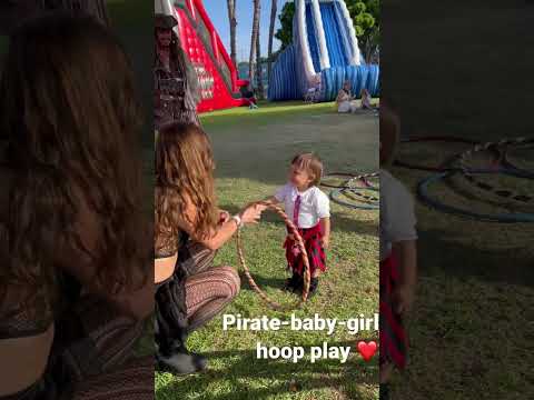 Pirate baby girl hooping!