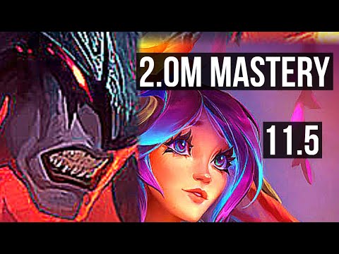 AATROX vs LILLIA (TOP) | 2.0M mastery, 1300+ games, 1/1/7 | KR Diamond | v11.5