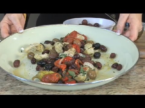 How to Make an Olive Antipasto : Italian Appetizers