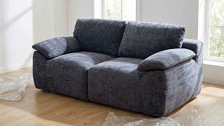 Domo Mea Divano Press Compresso 2 Posti Grigio Scuro Comfort 180x90x68 h cm