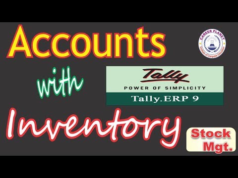 Tally ERP-9 Accounts with Inventory Basic Class-Hindi| Stock Group, Item,Units|Stock Mgt. in Tally Video