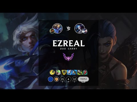 Ezreal ADC vs Jinx - EUW Master Patch 12.15