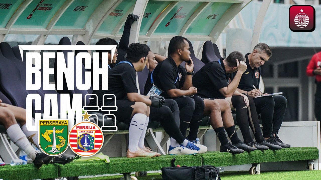 Reaksi Rio Fahmi dkk. Memberi Dukungan untuk Skuad Persija di Gelora Bung Tomo | Bench Cam