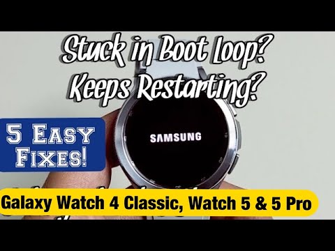 Galaxy Watch 4 Classic Watch 5 5 Pro Frozen Unresponsive or Stuck Fixed