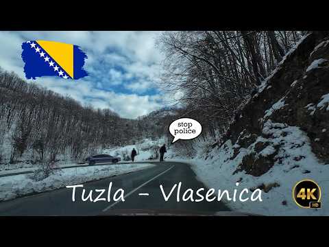 Bosnia and Herzegovina: Tuzla - Šekovići - Vlasenica (M4 - R455 - M19.2)  4K UHD