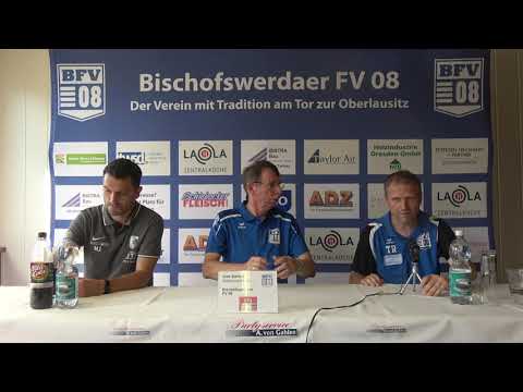 Pressekonferenz 4. Spieltag I Bischofswerdaer FV 08 - BSG Chemie Leipzig 0:0 (0:0)