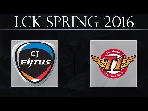 [Highlights] CJ vs SKT G2 | CJ Entus vs SK Telecom T1 Game 2 (13.01.2015) | LCK Spring 2016