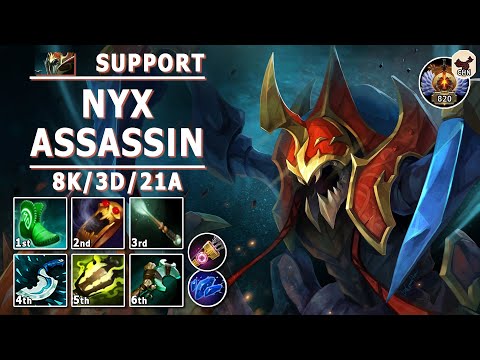 Nyx Assassin Soft Support | 7.32 | Pos 4 NA Play | Dota 2 Immortal Gameplay